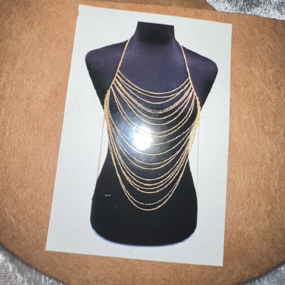 Gold Rhinestone Jewelry Lot30pc Bodychain Bralette Earring Bracelet Necklace - Picture 12 of 12